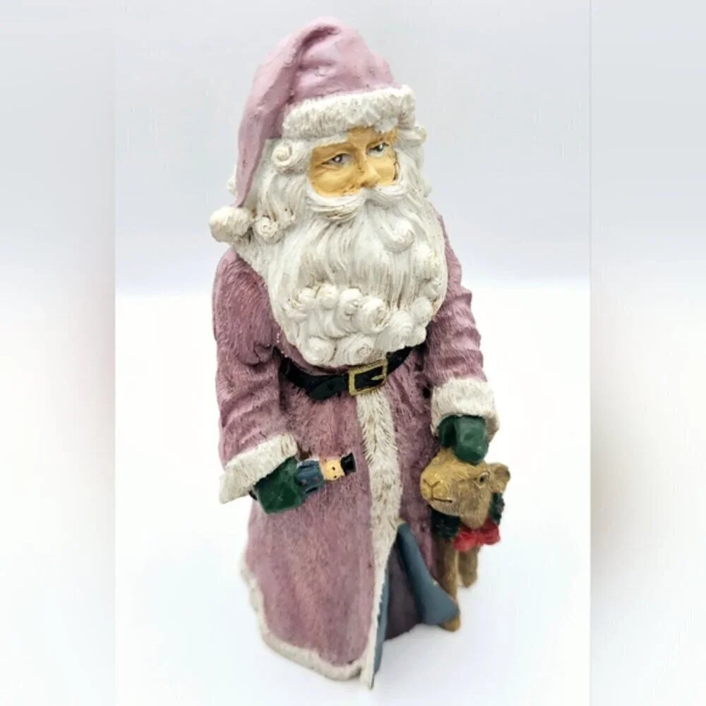 Vintage Midwest Imports Santa Claus Figurine Resin Antique Finish